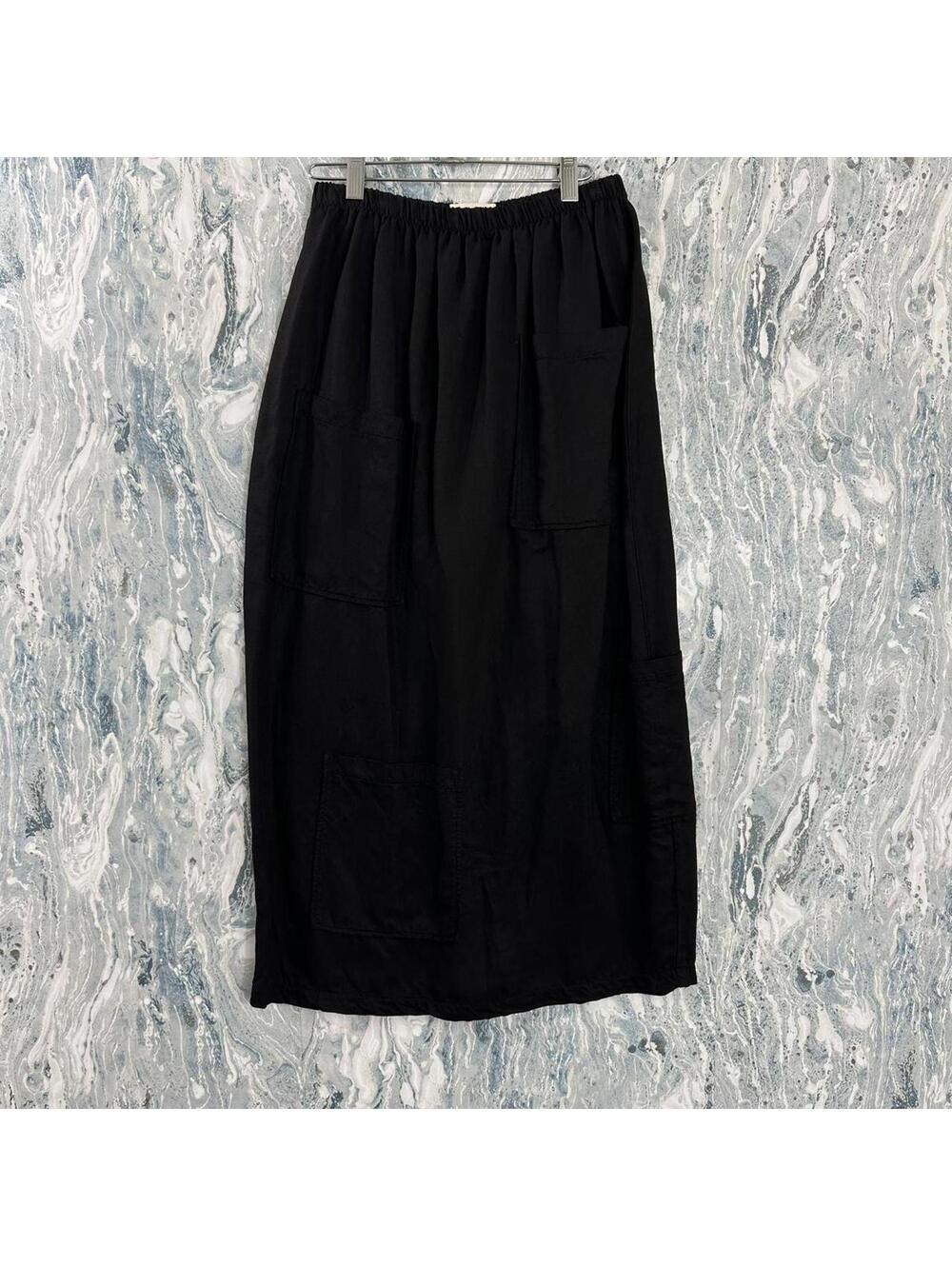 Designer Bodil Boho Black Maxi Skirt (S) - Picture 1 of 7